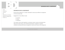 Tablet Screenshot of businessdataleadership.com